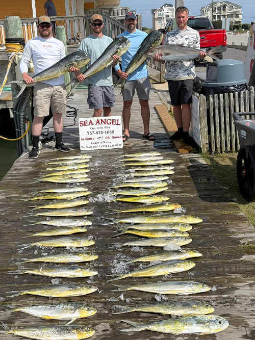 Great Cape Hatteras charter catches on Sea Angel.