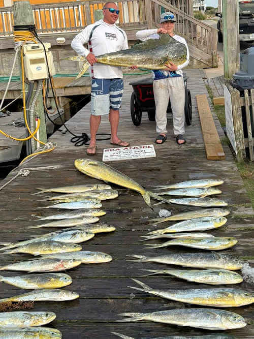Great Cape Hatteras charter catches on Sea Angel.
