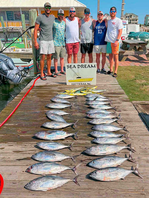 Anglers showing off fish from a good day out of Cape Hatteras.