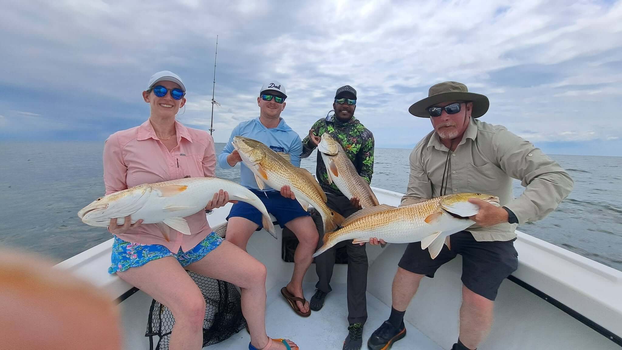 Speck-Tackler group has awesome catch on big red drum.