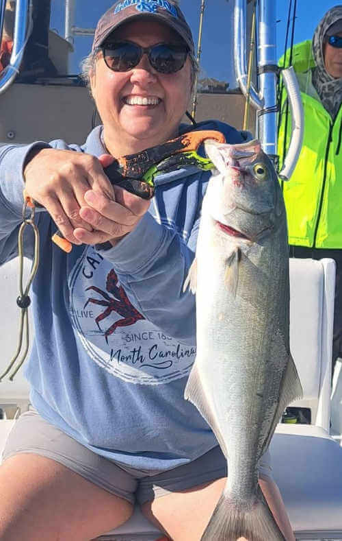 Anglers catch from Pamlico Sound on Speck-Tackler Light Tackle.