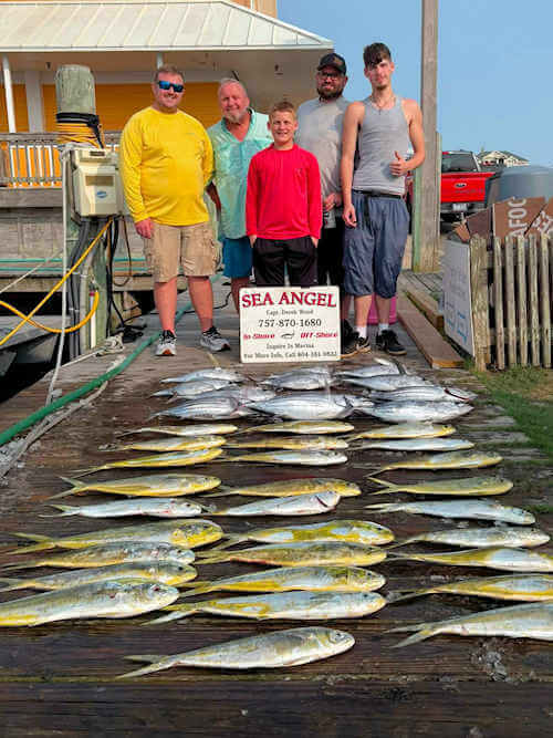 July 19 fishing report images from Sea Angel Charters