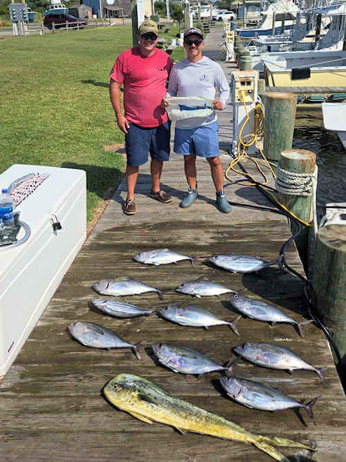 Great Cape Hatteras charter catches on Open Waters.