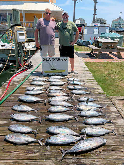 Lots of fish for Sea Dream charter group.