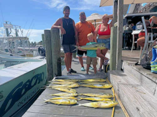 Gecko charter with nice bunch of mahi.