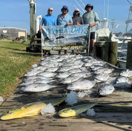 Longer Days had an incredible catch of blackfin tuna and mahi out of Cape Hatteras.