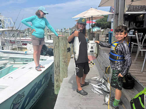 Gecko charter with nice spanish mackerel and bluefish..